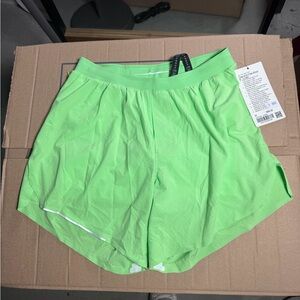 lululemon athletica Men's Neon Green Athletic Shorts